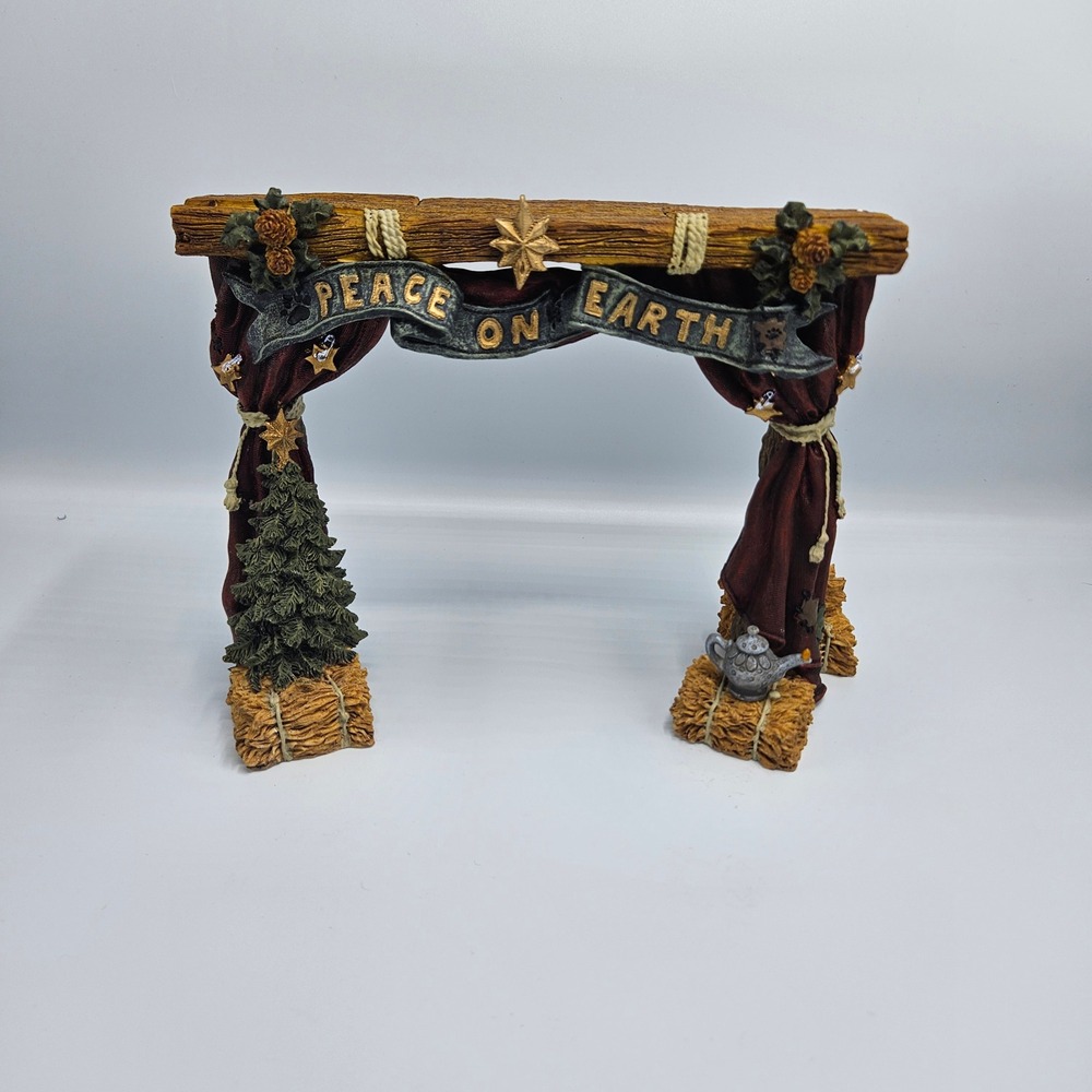 Boyds Bears Peace On Earth Nativity Series 4 Bearstone Backdrop 1994 TBC Box
